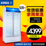 官方XINGX/星星 LSC-528BW 商用立式陈列柜展示柜 双层玻璃门冷藏
