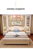 实木床白色松木床公主床硬板床单人床欧式床双人床1.8 1.2 1.5米m