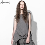 Aeintali独立设计师原创品牌个性宽松休闲衬衫背心夏季新款女装