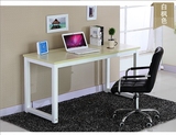 包邮电脑桌金属组装宜家书桌简约双人办公 台式写字台可定制特价