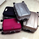 韩版学生铝框拉杆箱硬箱万向轮女潮24寸20旅行登机箱男密码行李箱