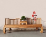 新中式老榆木罗汉床明清古典实木贵妃榻单人客厅沙发床原木罗汉床