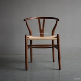北欧简约现代日式实木Y椅餐厅餐椅咖啡厅休闲椅骨叉椅扶手椅包邮