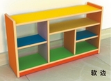 直销儿童木制玩具储物收纳柜子幼儿园组合书包鞋衣帽柜整理架软边