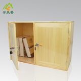 实木小柜子储物柜带门简易小挂柜带锁 浴室小吊柜卫生间简易壁柜