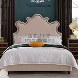 现代简约布艺床1.8米双人床 欧式公主床 美式小户型软包婚床宜家