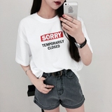 2016夏装新款韩国ulzzang学院风宽松短袖bf风T恤女学生班服白色