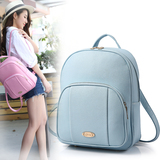 卓诗尼袋鼠同品韩版女包学院风女真皮包包潮双肩包女旅行背包书包
