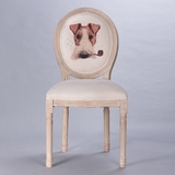 特价做旧休闲椅原木复古实木化妆家用坐椅咖啡龙门橡木欧式餐椅