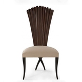 新中式创意餐椅 时尚个性艺术椅子 主题餐厅餐椅定制 实木日式椅