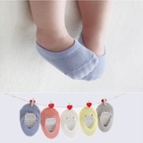 宝宝纯棉船袜婴儿夏季薄袜子男女童防滑地板袜防掉船袜隐形袜韩国