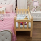 儿童床带护栏实木松木拼接床加长加宽定制婴儿床宝宝松木床包邮