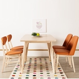 宜家餐桌椅组合4人现代简约小户型可伸缩吃饭桌子家用长方形饭桌