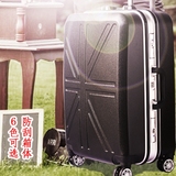 新款米字旗拉杆箱铝框行李箱登机箱男女通用登机箱耐磨防裂旅行箱