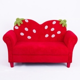 儿童沙发迷你韩式卡通双人草莓小沙发婴幼宝宝房装修首选沙发坐椅