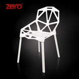 零点诚品设计师家具 现代铁艺餐椅 简约时尚特价休闲椅 铸铁餐椅