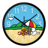 小黄鸭创意大挂钟客厅静音石英钟时尚装饰艺术时钟表简约壁钟挂表