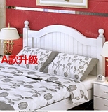 田园实木床头板定制欧式松木床头定做白色简易床头可定做主卧床头