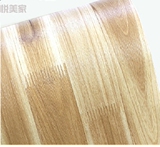 韩国自粘木纹门台桌子书柜家具翻新墙贴纸衣柜纸地板墙纸防水壁纸