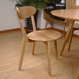 现代实木餐椅北欧宜家休闲咖啡椅简约时尚日式橡木餐桌椅书桌椅