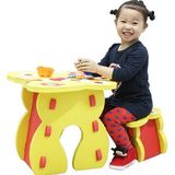 幼儿园桌椅eva塑料泡沫拼接儿童桌椅套装组合宝宝吃饭学习小桌子
