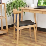 日式纯实木水曲柳餐椅北欧宜家风格休闲椅电脑椅咖啡椅餐椅书椅