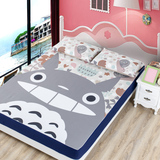 卡通机器猫床笠1.5m龙猫单件床罩1.2学生儿童床垫保护套1.8米床套