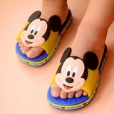迪士尼米奇儿童拖鞋男童小童凉拖鞋夏季软底可爱女童宝宝居家拖鞋
