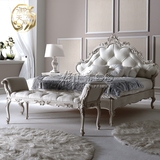 欧式雕花1.8米双人床新古典公主床卧室家具简欧实木床婚床定制