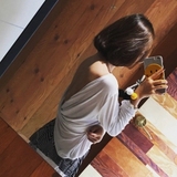 2016韩版新款V领纯色打底衫长袖T恤女秋宽松显瘦百搭性感女装上衣