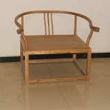 老榆木实木家具圈椅 现代新中式打坐沙发禅椅 榫卯古典实木围椅