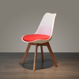 特价简约现代北欧宜家软包坐垫设计师创意靠背椅餐椅实木椅写字椅