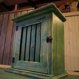 地中海实木家具美式怀旧墙上挂钥匙柜电配盒遮挡箱创意装饰收纳箱
