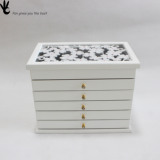 实木质化妆盒首饰盒结婚生日礼物欧式公主创意韩国桌面收纳盒包