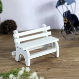 创意迷你白色小椅子 摄影小道具 家居工艺摆件 可爱小凳子装饰