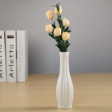 陶瓷花瓶摆件 欧式简约现代家居饰品 白色插花台面客厅花器包邮