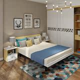 床简约板式床双人床1.2米特价榻榻米床现代多功能日式单人架子床