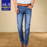 LEE WILLIAM牛仔裤 男士直筒夏季薄款青年男裤韩版简约修身长裤子