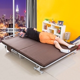 BX豪华1.5米加宽午休折叠儿童木板海绵床单双人办公室加固午睡