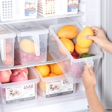 日本进口冰箱收纳盒厨房食品收纳箱橱柜整理盒塑料透明抽屉式收纳