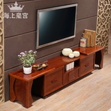 客厅家具实木电视柜组合可拉伸缩地柜简约现代中式电视柜子影视柜
