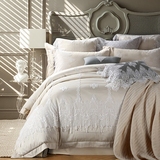 奢华意大利手工艺术寝具床上用品欧式高端蕾丝全棉磨毛四件套家纺