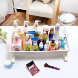 化妆品收纳盒桌面化妆盒桌上塑料梳妆盒化妆洗手洗漱台收纳置物架