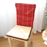 酒店棉圣诞节布艺餐椅套椅套家用椅背格子座椅简约美式乡村椅子套