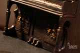 复古树脂钢琴模型 陈列道具美式乡村书柜咖啡厅橱窗装饰品摆件