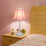 【天天特价】北欧式卧室台灯女孩公主儿童房床头阅读创意布罩台灯