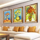 餐厅卧室抽象植物花卉油画布单幅喷绘独立实木有框欧式现代装饰画