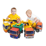 男孩宝宝挖掘车套装工程车 儿童玩具车挖掘机耐摔惯性回力小汽车