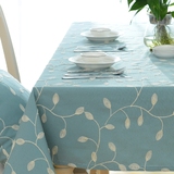 垫椅套桌布韩式田园风宜家茶几布定做布艺台布绣花美式乡村餐桌布