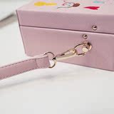 女包包2016新款手工刺绣花朵娃娃小箱子手提包锁头单肩斜跨小方包